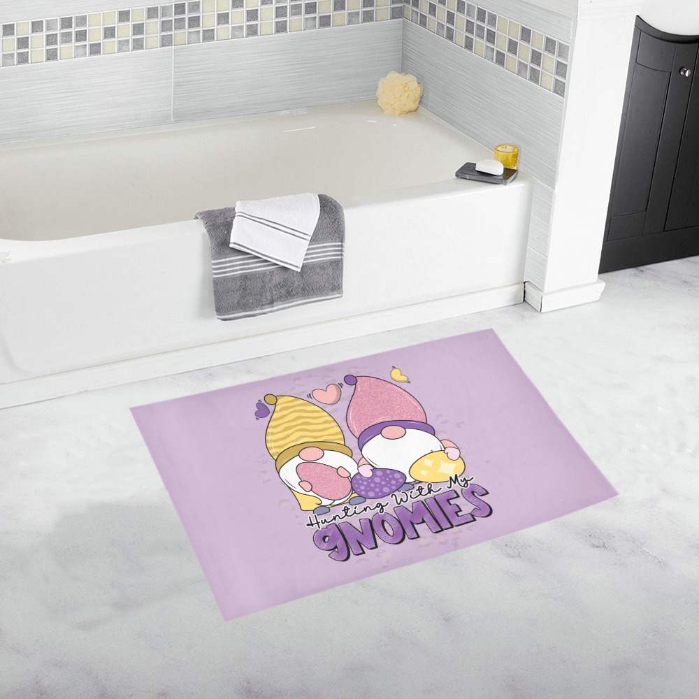 Hunting Easter Eggs With My Gnomes Bath Rug 20''x 32''