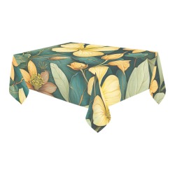 Fabulous Florals 7 Cotton Linen Tablecloth 60" x 90"