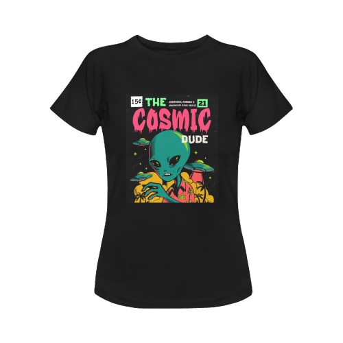 Alien Cosmic Dude Women's Classic T-Shirt (Model T17）