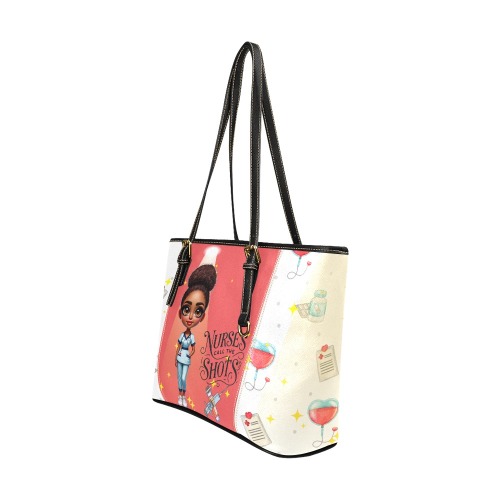 Nurse Tote Bag (9) Leather Tote Bag/Large (Model 1640)