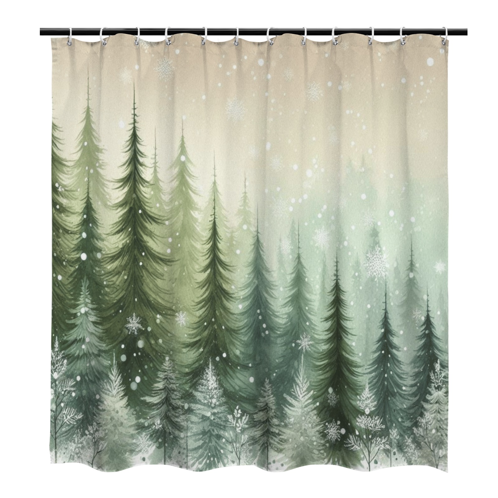 Shower Curtain Winter Pines Shower Curtain 72 Shower Curtain 66"x72