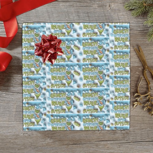 GrinchyOnOutside Gift Wrapping Paper 58"x 23" (2 Rolls)