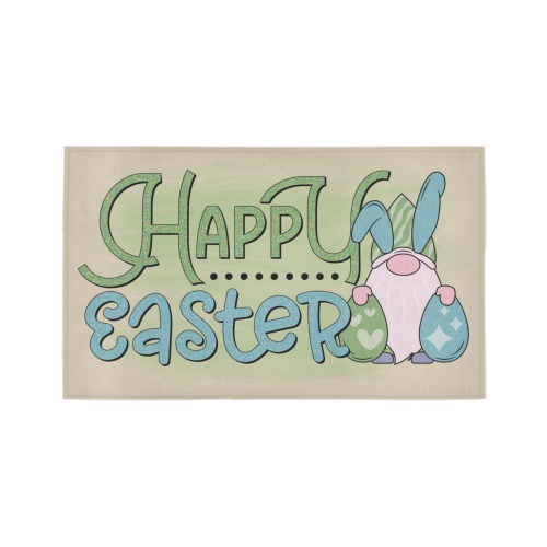 Happy Easter Gnome Azalea Doormat 30" x 18" (Sponge Material)