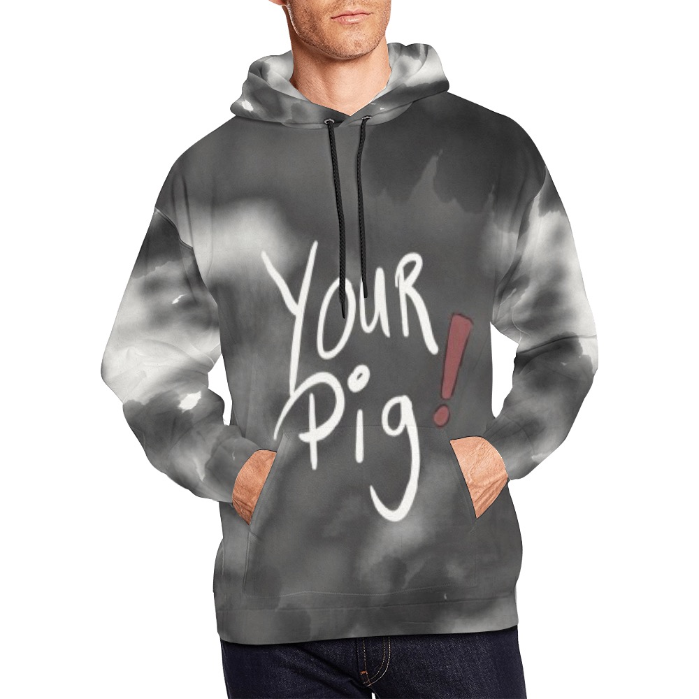 pig All Over Print Hoodie for Men (USA Size) (Model H13)