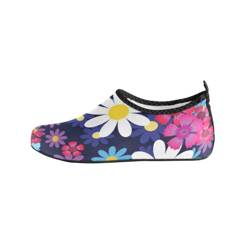 Hippy Flower Power #2 Kids' Slip-On Water Shoes (Model 056)