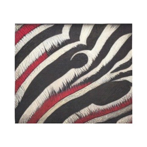 zebra print 2 Cotton Linen Wall Tapestry 60"x 51"