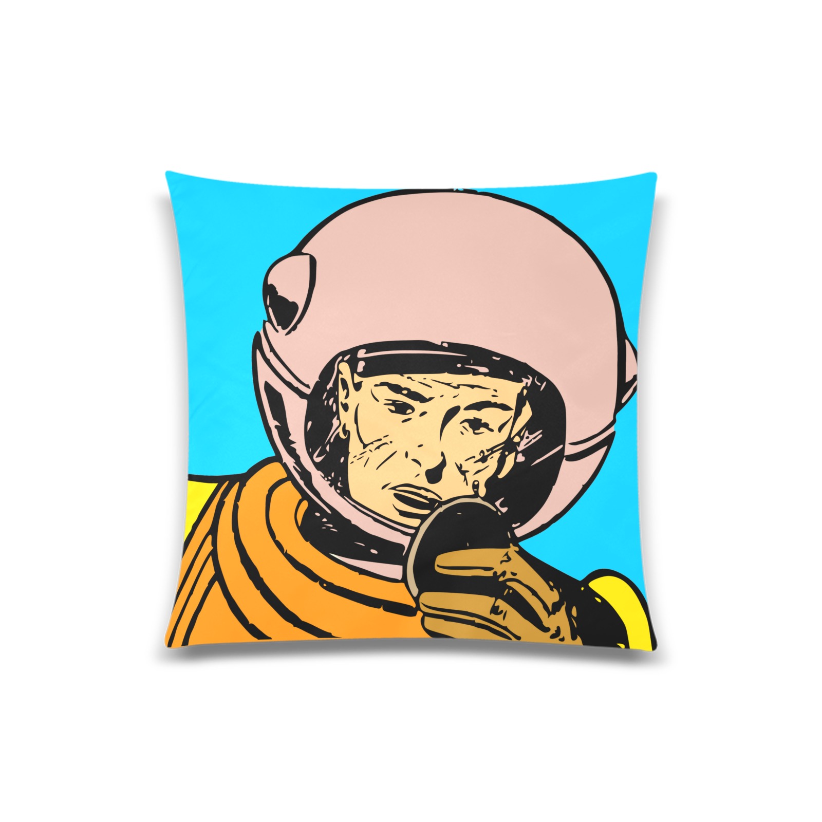 astronaut Custom Zippered Pillow Case 20"x20"(One Side)