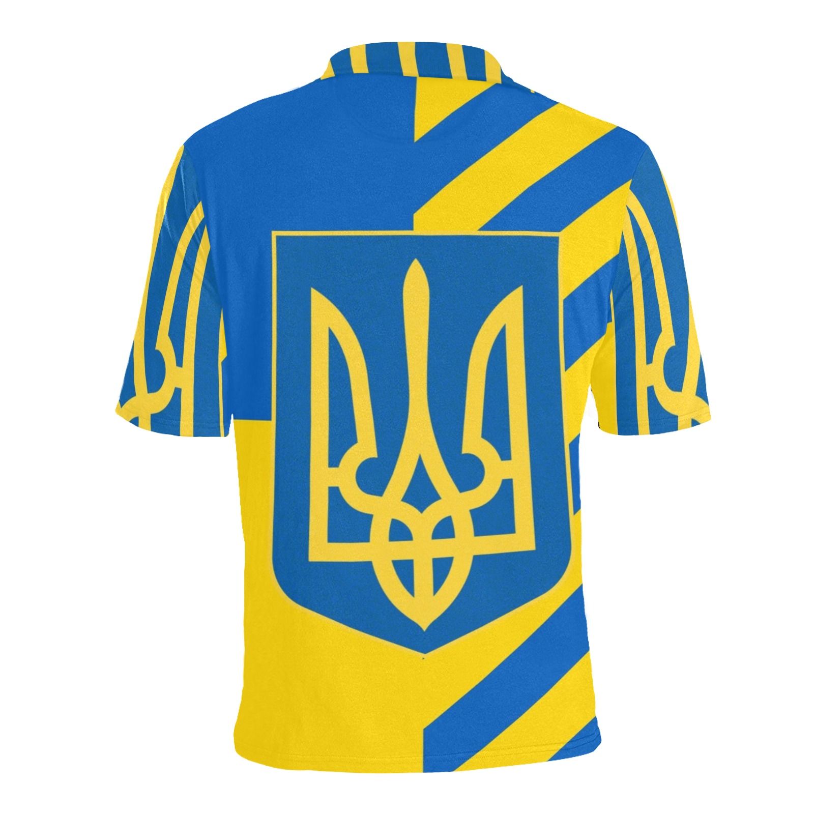 UKRAINE Men's All Over Print Polo Shirt (Model T55)
