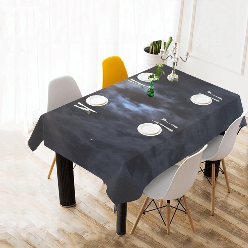 Mystic Moon Collection Cotton Linen Tablecloth 60" x 90"