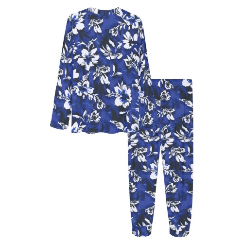 Flowery distortion mosaic Women's All Over Print Pajama Set
