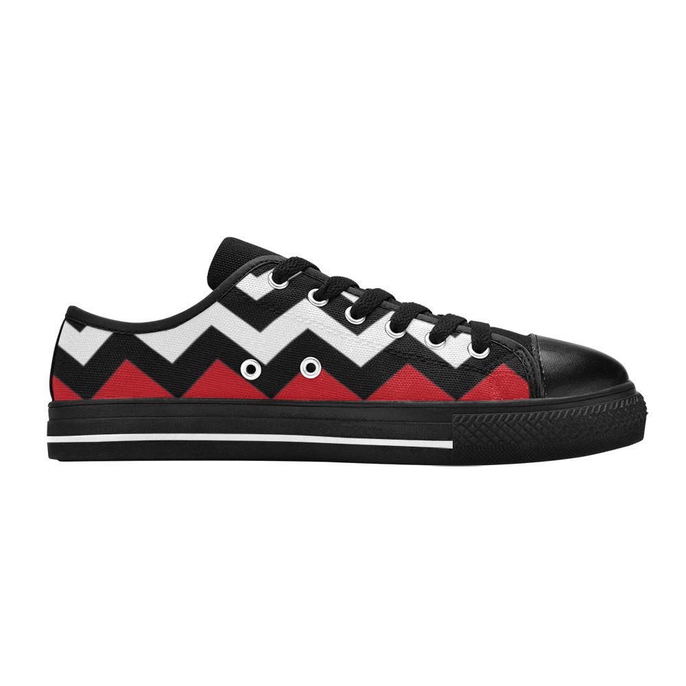Twin Peaks Red Room Low Top Canvas Men's Classic Canvas Shoes (Model 018)