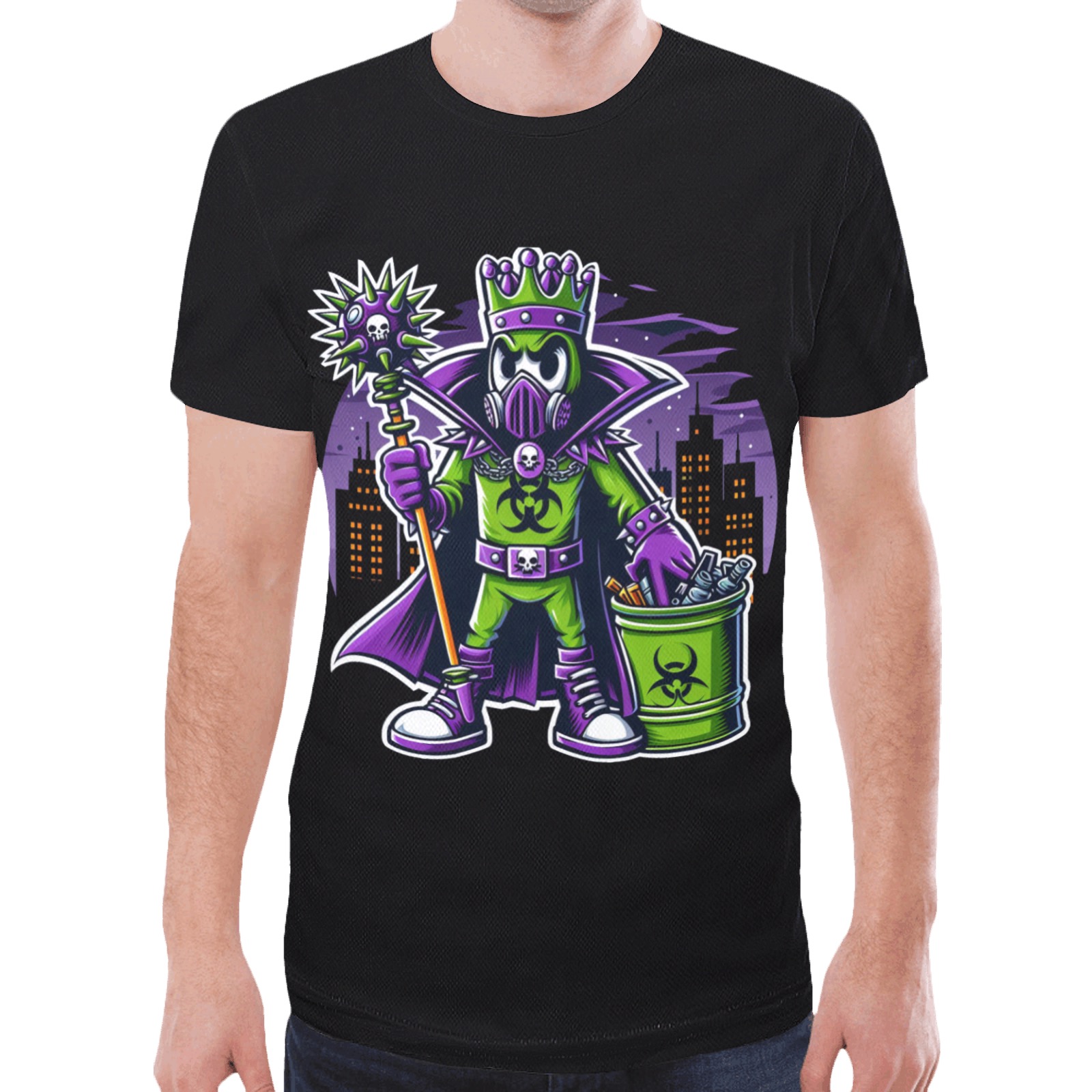 Toxic God City New All Over Print T-shirt for Men (Model T45)
