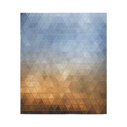 mosaic triangle 20 Cotton Linen Wall Tapestry 51"x 60"