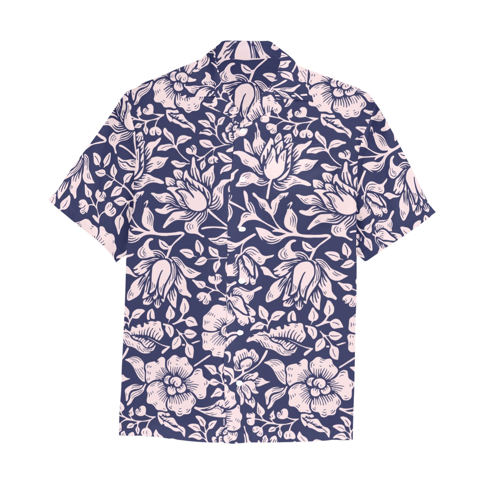 Shirt Hawaiian Shirt with Chest Pocket (Model T58)
