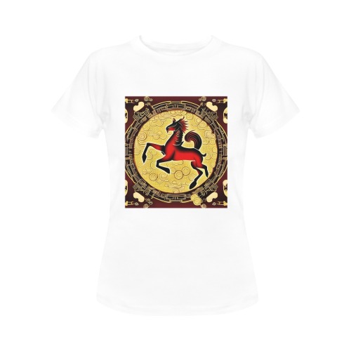 Fire Horse Women's T-Shirt in USA Size (Front Printing Only)