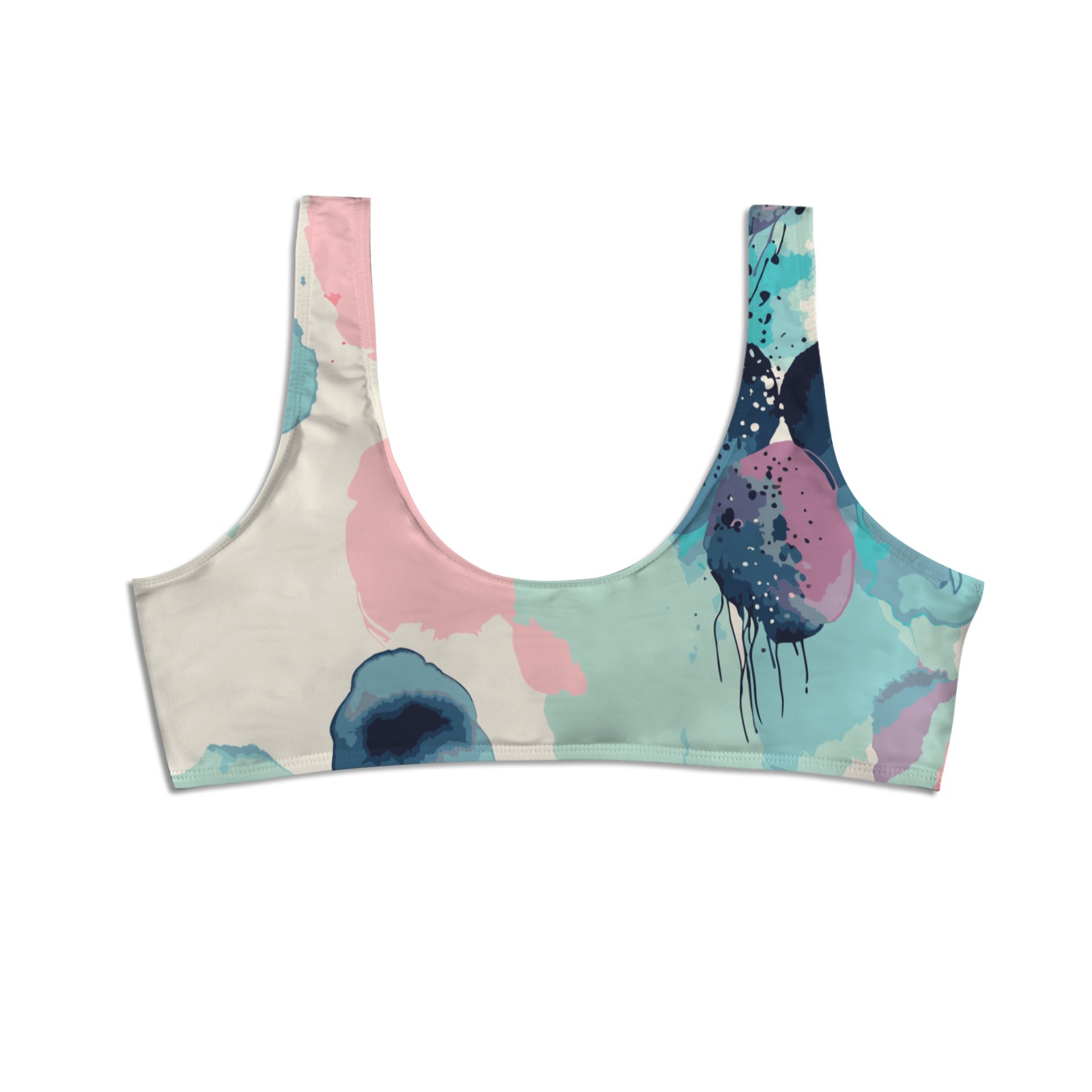 abstract Bow Tie Front Bikini Top (Model S38)