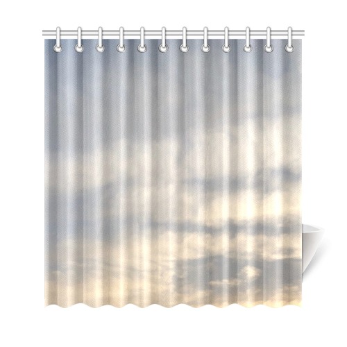 Rippled Cloud Collection Shower Curtain 69"x72"