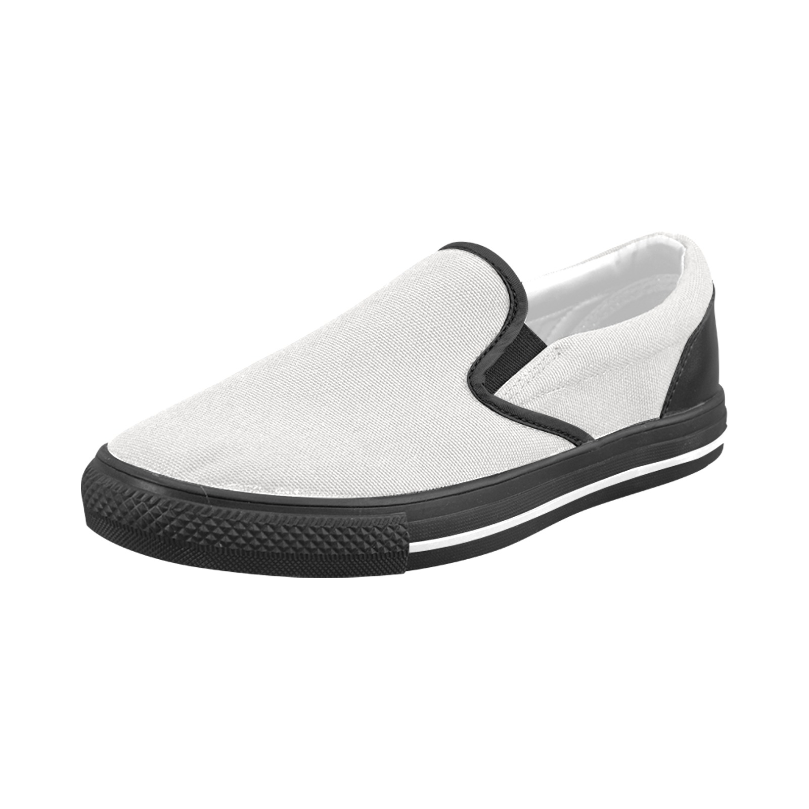 color platinum Men's Slip-on Canvas Shoes (Model 019)