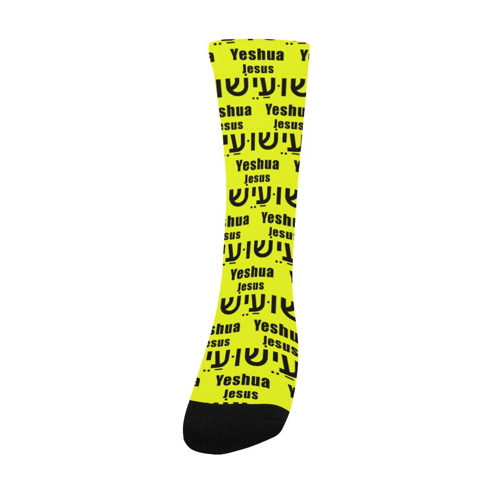 Yeshua Yellow Socks Men's Custom Socks