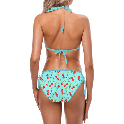 CHERRY PATTERN Custom Bikini Swimsuit (Model S01)