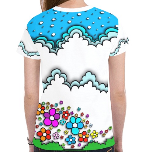 ITEM 32 _ BEEPBEEP - T-SHIRT New All Over Print T-shirt for Women (Model T45)