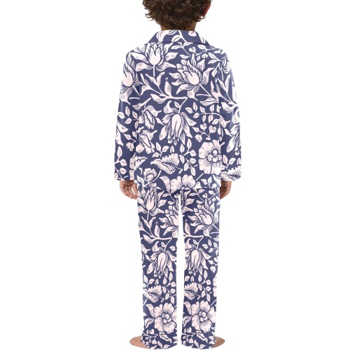 Pajama Little Boys' V-Neck Long Pajama Set (Sets 02)