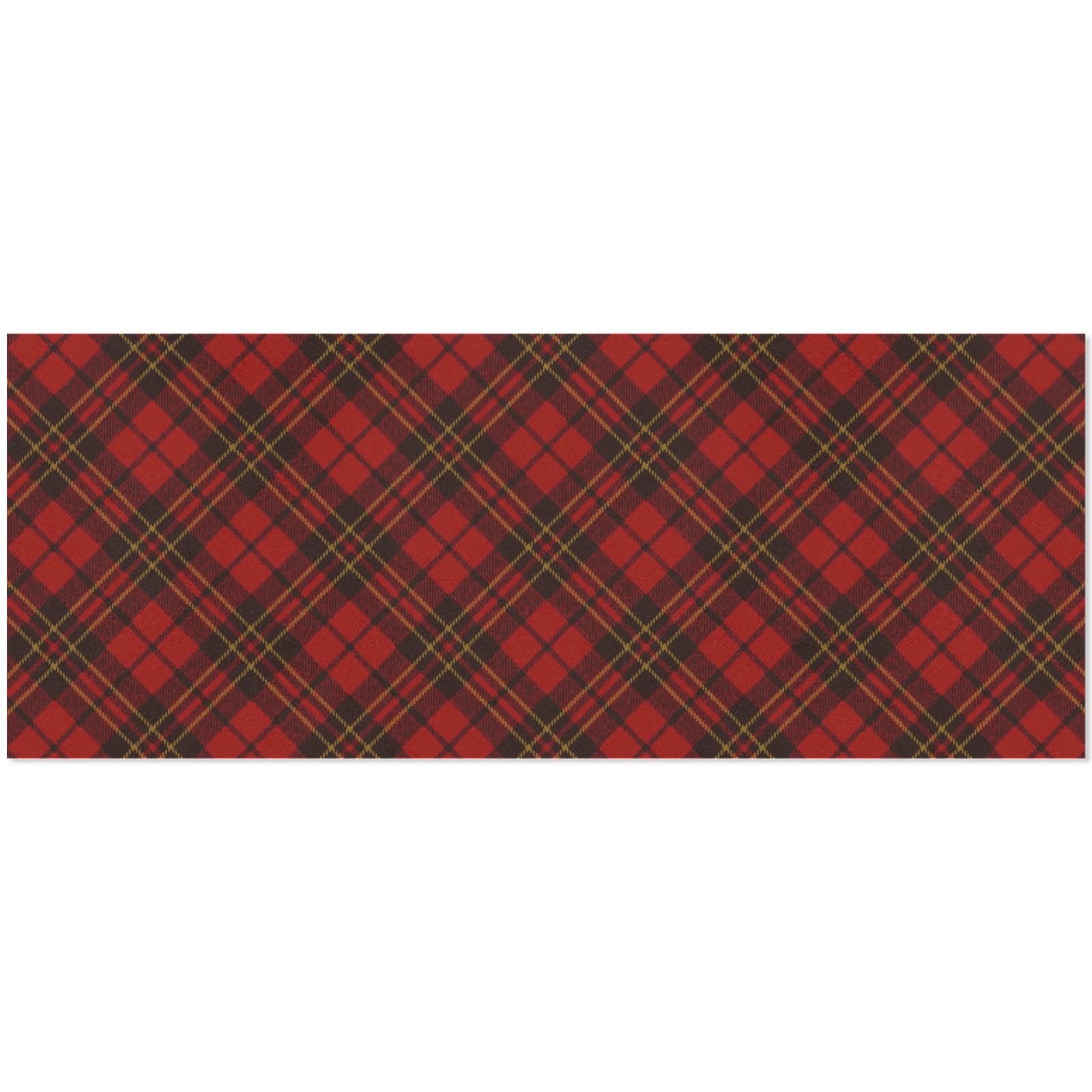 Red tartan plaid winter Christmas pattern holidays Gift Wrapping Paper 58"x 23" (1 Roll)