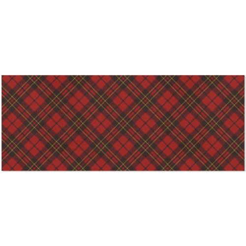 Red tartan plaid winter Christmas pattern holidays Gift Wrapping Paper 58"x 23" (5 Rolls)