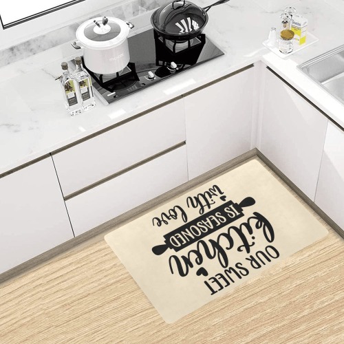 Our Sweet Kitchen Is Seasoned With Love Kitchen Mat 28"x17"