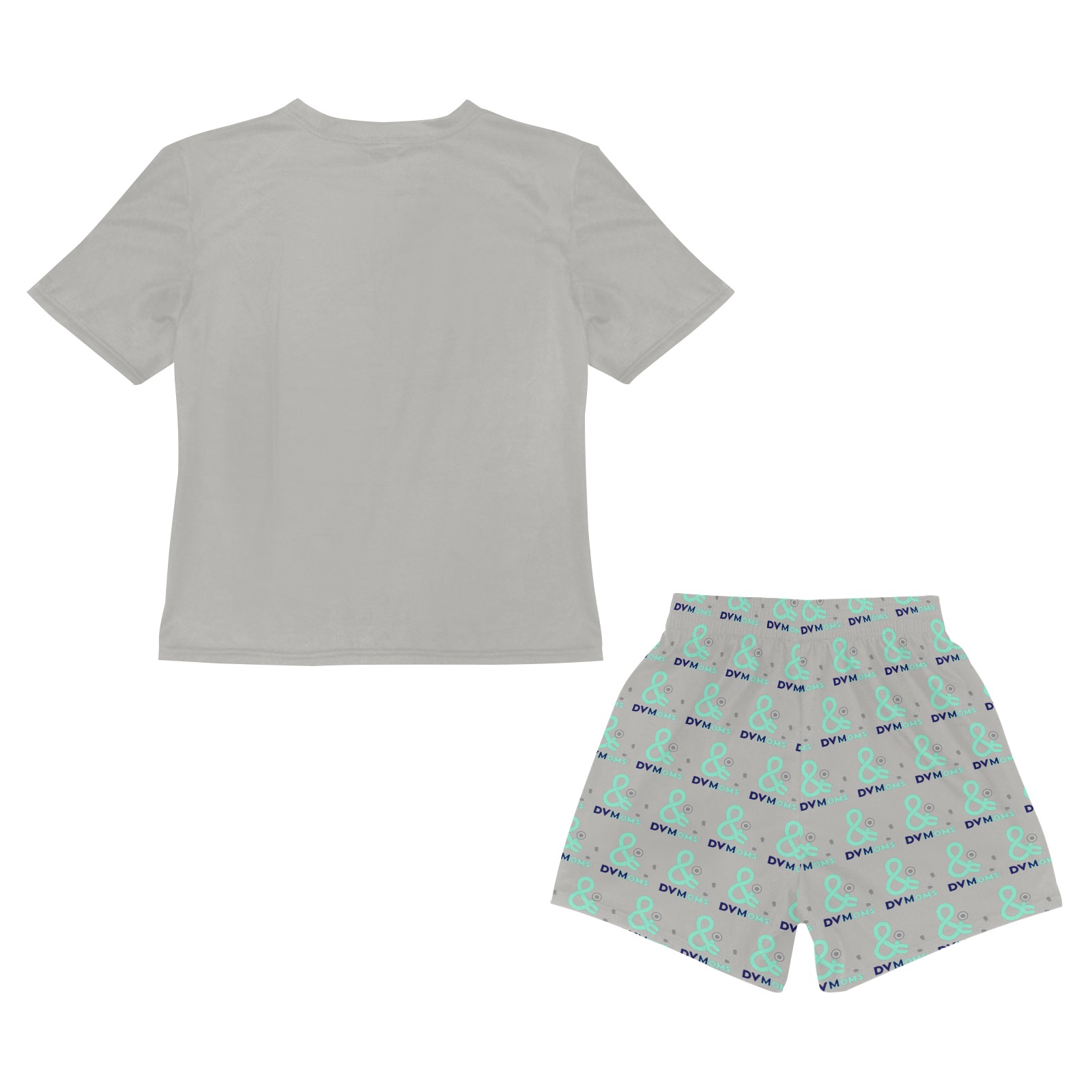 little boys gray Little Boys' Short Pajama Set