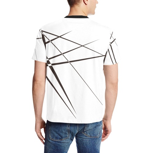 graphic6 Men's All Over Print T-Shirt (Solid Color Neck) (Model T63)