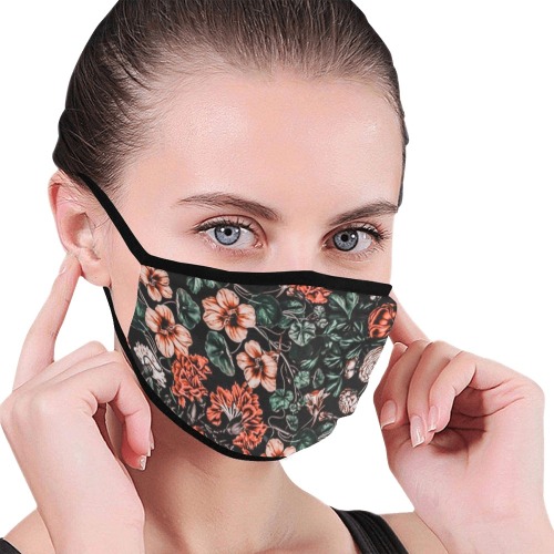 Cold Flower summer Mouth Mask (2 Filters Included) (Non-medical Products)