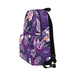 hand-drawn-abstract-leaves-pattern_23-2148999924 Unisex Classic Backpack (Model 1673)