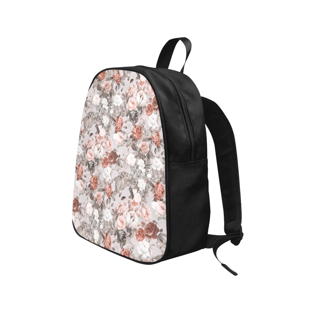 Blossom Fabric School Backpack (Model 1682) (Medium)