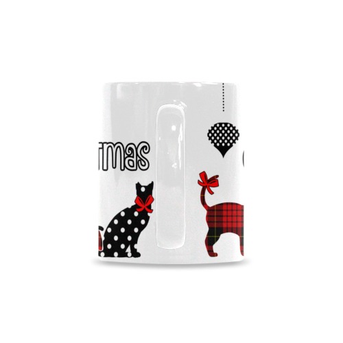 Merry Meowy Christmas Custom White Mug (11oz)