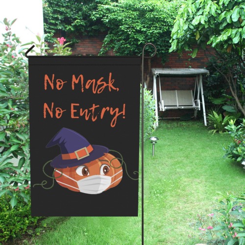 Halloween No Entry 3 Garden Flag 12‘’x18‘’(Twin Sides)
