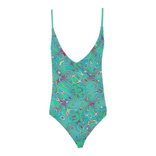 ocean Sexy Lacing Backless One-Piece Swimsuit (Model S10)
