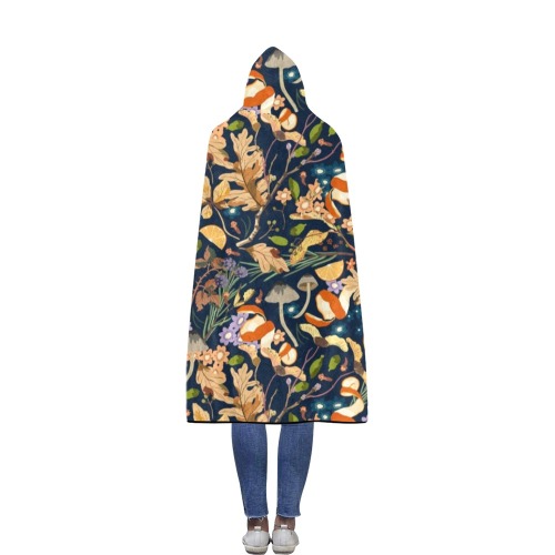 Wild fall autumnal 22-01 Flannel Hooded Blanket 56''x80''
