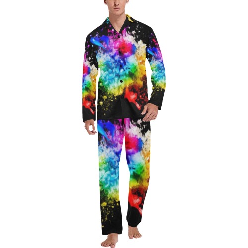 men_s_v_neck_long_pajama_set