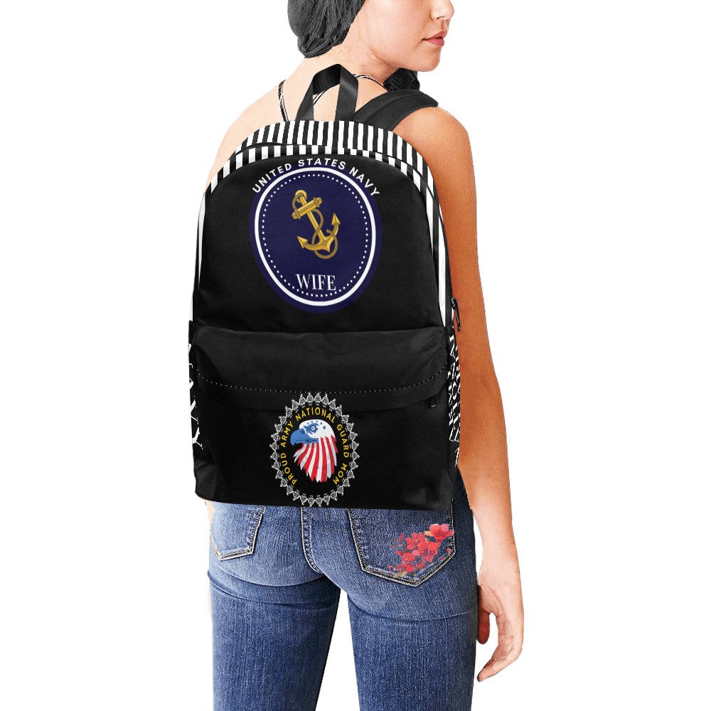 Navy Wife Unisex Classic Backpack (Model 1673)