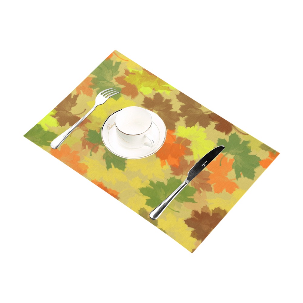 Autumn Leaves / Fall Leaves Placemat 12’’ x 18’’ (Set of 4)