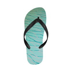 Aquamarine Blue Flip Flops for Men/Women (Model 040)