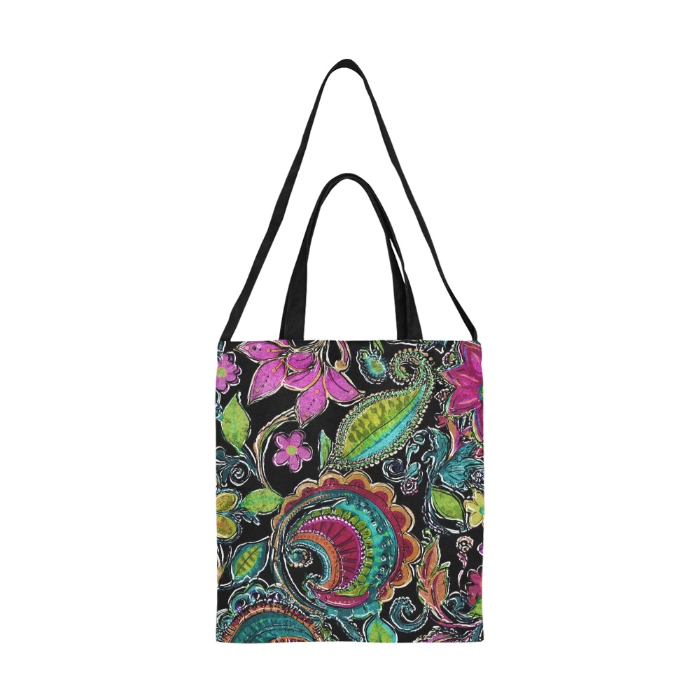 Paisley #2 All Over Print Canvas Tote Bag/Medium (Model 1698)