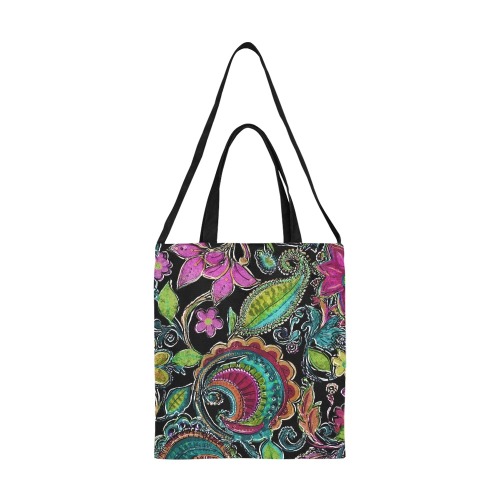 Paisley #2 All Over Print Canvas Tote Bag/Medium (Model 1698)