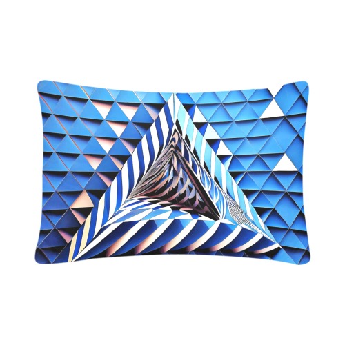 triangle op art Custom Pillow Case 20"x 30" (One Side) (Set of 2)