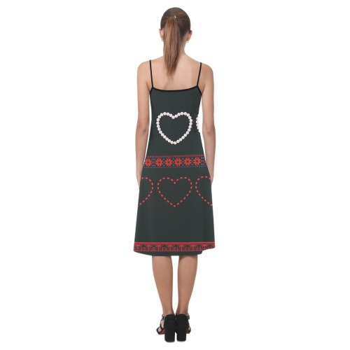 vestido de tirantes corazones Alcestis Slip Dress (Model D05)