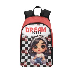 Dream Big Baby Girl Style Chibi School Girl Backpack Fabric Backpack for Adult (Model 1659)
