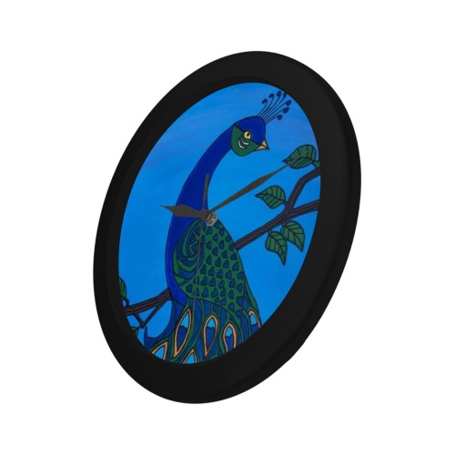 Peacock 2021 Circular Plastic Wall clock