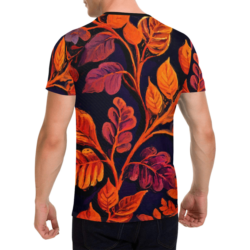 flowers botanic art (10) all over print tshirt All Over Print T-Shirt for Men (USA Size) (Model T40)