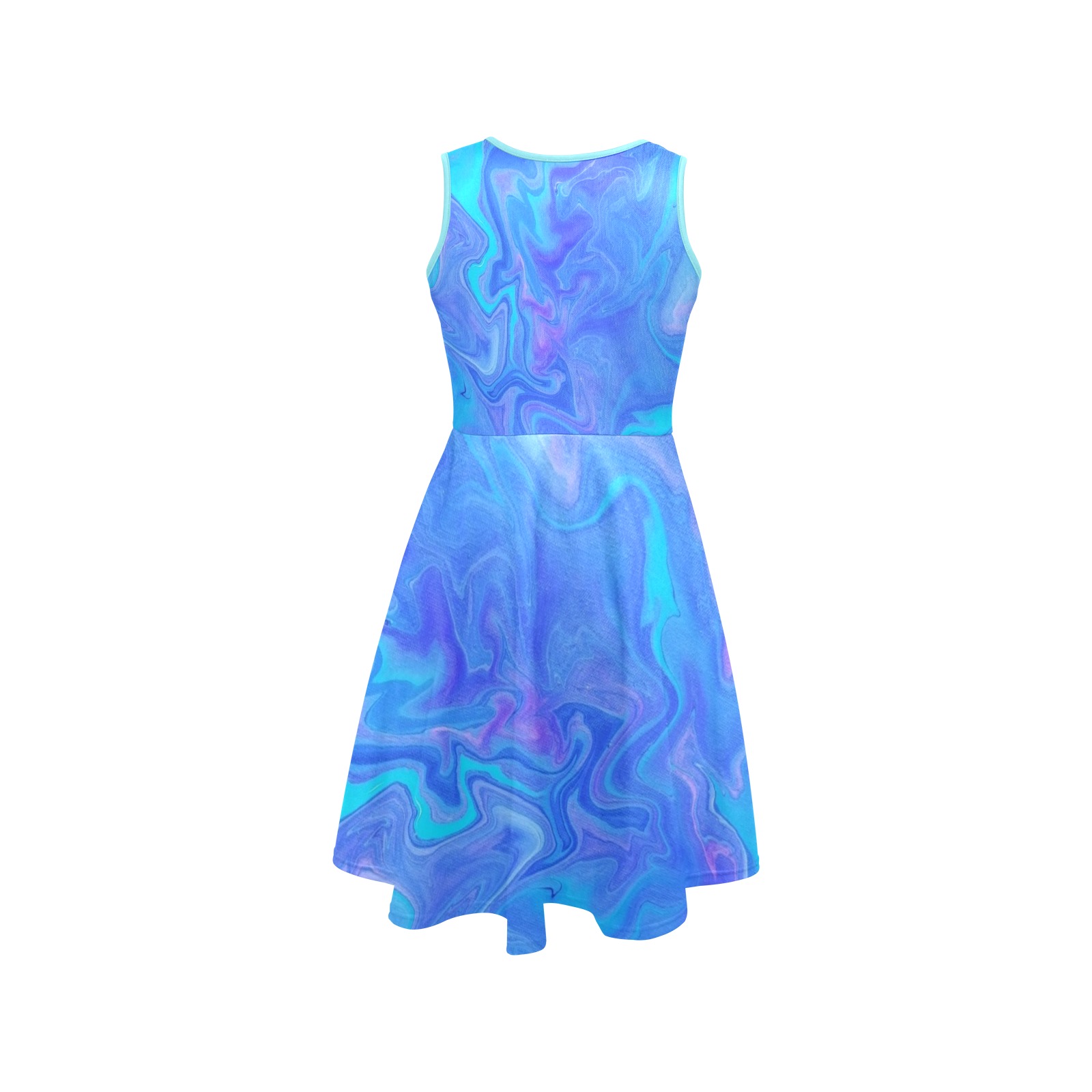 Mystical AF Skater Dress Sleeveless Expansion Dress (Model D60)